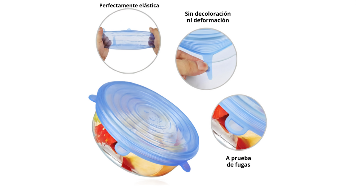 30 TAPAS DE SILICON REUTILIZABLES